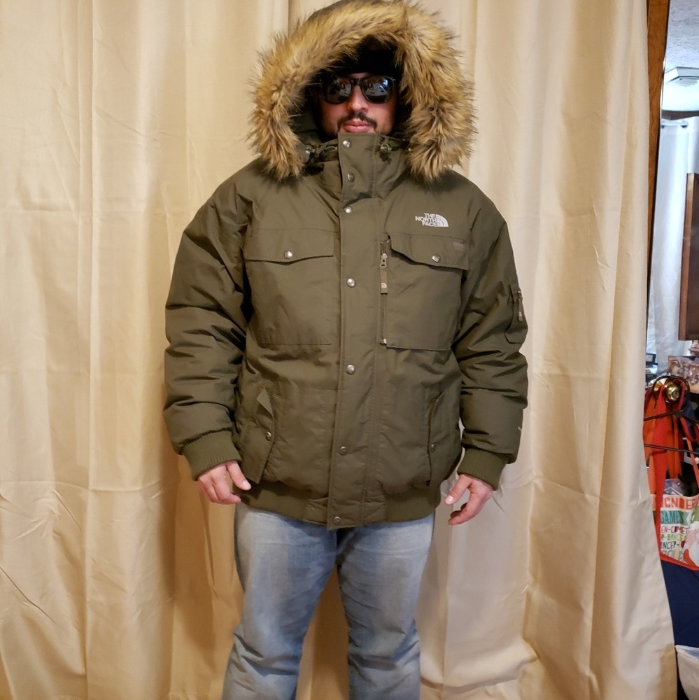 Northface Gotham jacket taupe green XXl